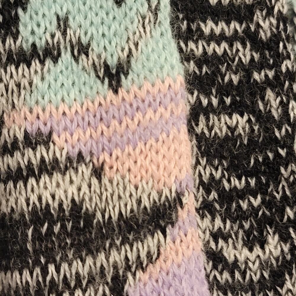 LA Hearts Cardigan Sweater Boho Pastel Aztec Open Front Size Medium #367 - Picture 6 of 13